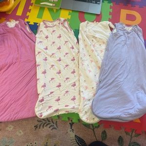 Four kyte baby sleep sacs 0-6 months